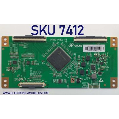 T-CON PARA TV VIZIO / NUMERO DE PARTE 8P30D0276600A / DCBDM-P280C_02 / CC580PV7D / 21051800303389 / PANEL TPT580WR-PV7D.Q REV:S02G / DISPLAY CC580PV7D VER.02 / MODELOS V585-J01 / V585-J01 LMXUE9